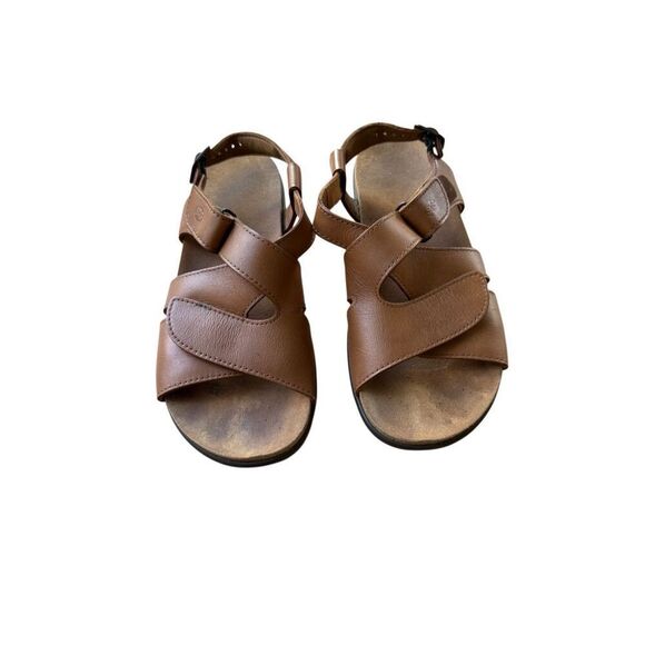 SAS Womens Brown Leather Huggy All Day Tripad Comfort Sandals Size 8M - Picture 8 of 15